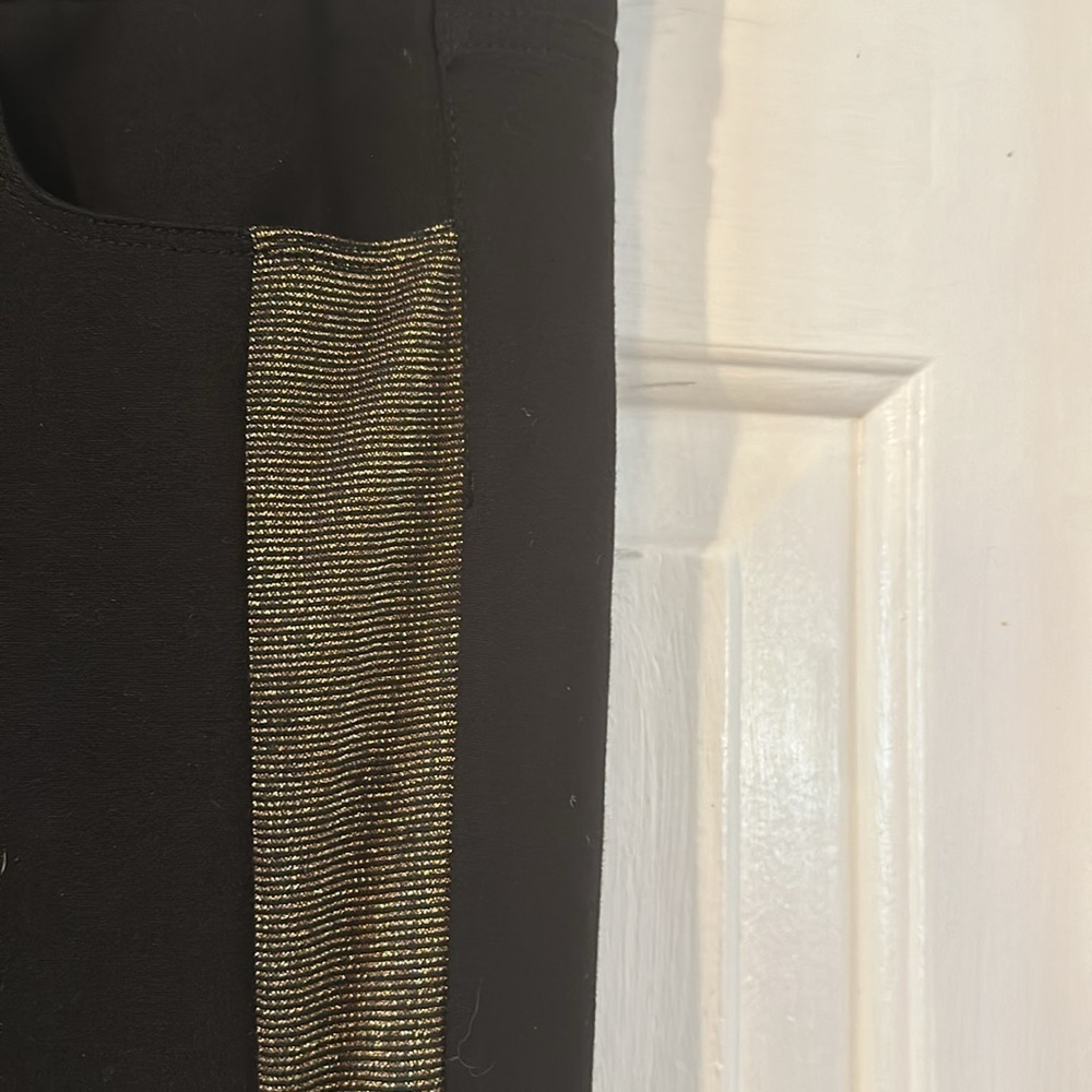 Women’s PAIGE Melissa Ponte Metallic-Stripe Midrise
Skinny Leggings Size 29 - Picture 6 of 11